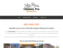 Tablet Screenshot of lakesregionchimneypro.com